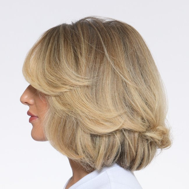 Woman With Styled Volumous Hair