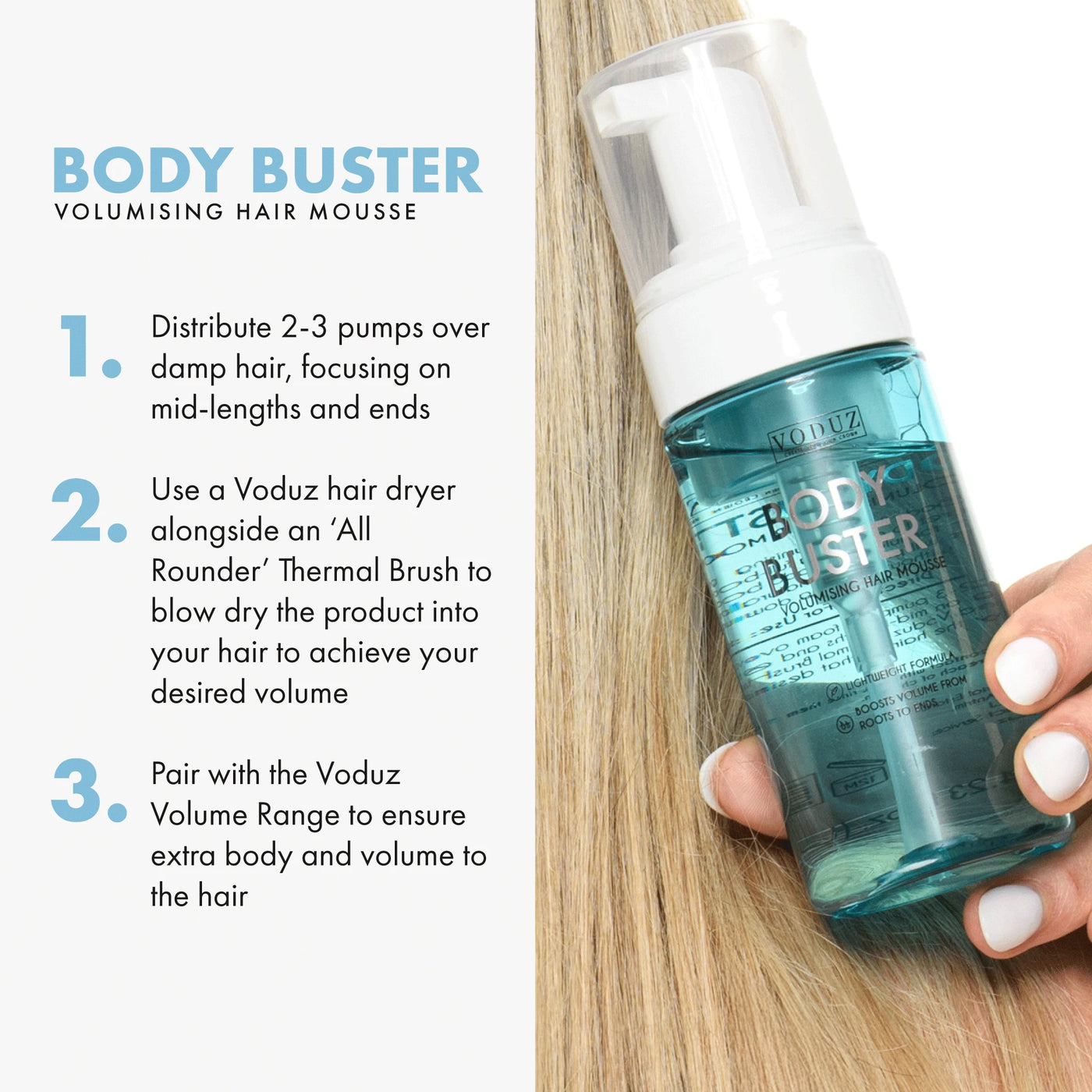 'Body Buster' Volumising Hair Mousse (125ml)