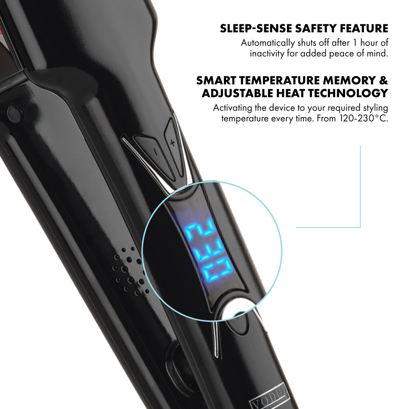 Wide Plate Infrared Hair Straightener – Fast & Smooth | Voduz – Voduz Hair