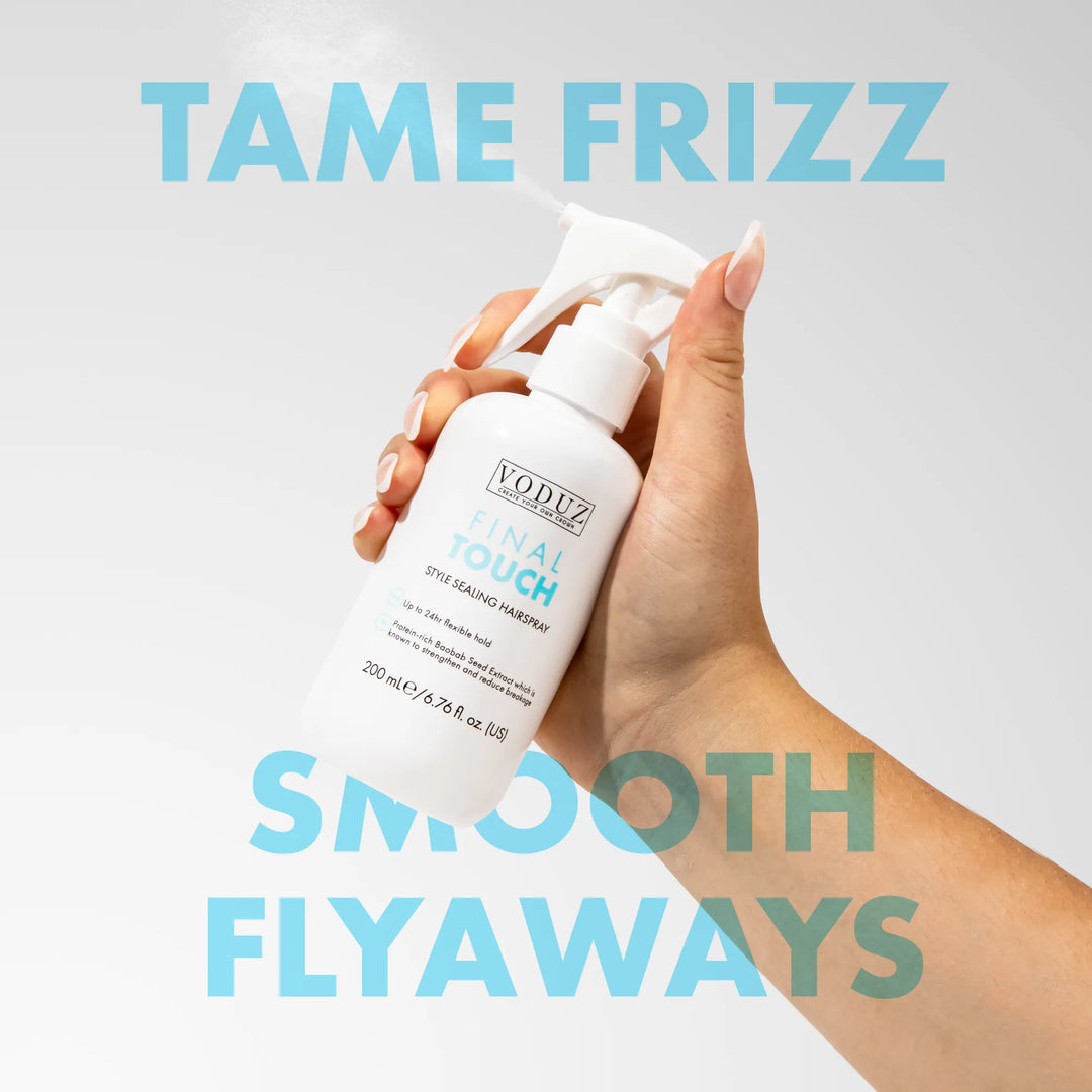 Voduz Final Touch Style Sealing Hair Spray | Flexible Hold – Voduz