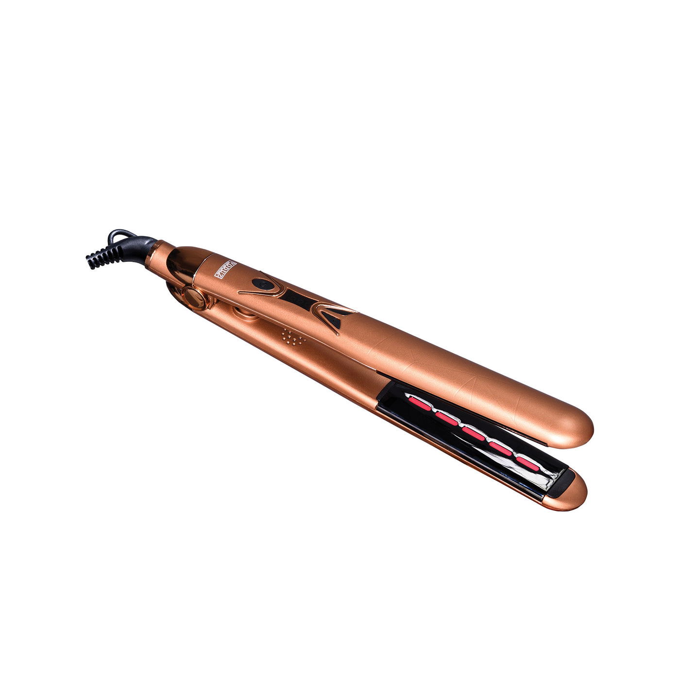 Voduz Bronze Infrared Straightener - hair straightener on a white background