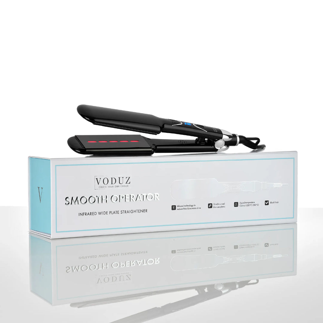 Wide Plate Infrared Hair Straightener – Fast & Smooth | Voduz