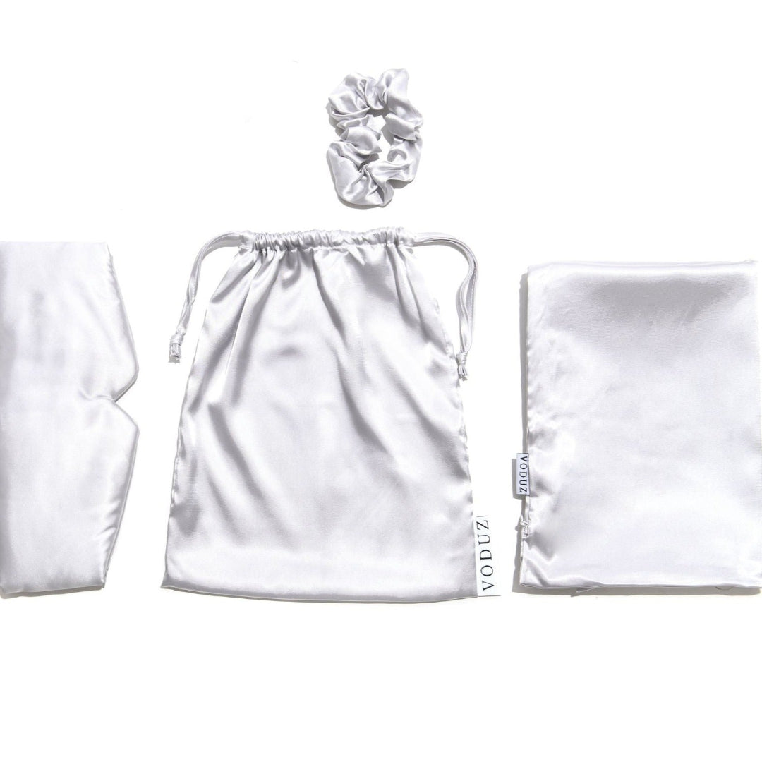 Slumber Satin Sleep Set (Grey)