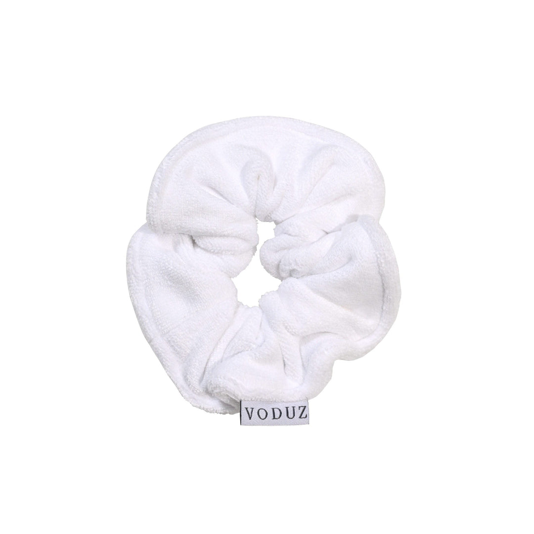 'Wrap Up' - Microfibre Towel Hair Scrunchie (White)